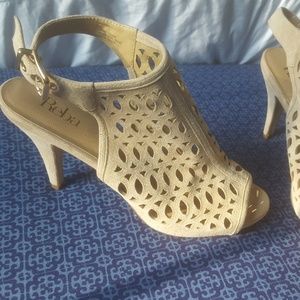 Peep toe heels Size 8
